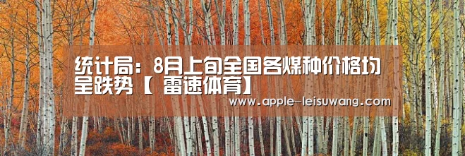 统计局:8月上旬全国各煤种价格均呈跌势【 雷速体育】(图3) 电竞直播
